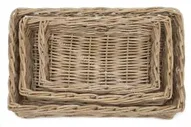 Корзина Secret De Maison Numbai (набор из 3 штук ) натуральный ротанг, Натуральный Кубу / Natural Kubu