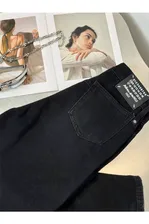 Женские джинсы Maison Margiela чёрного цвета