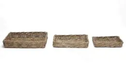 Корзина Secret De Maison Numbai (набор из 3 штук ) натуральный ротанг, Натуральный Кубу / Natural Kubu-0